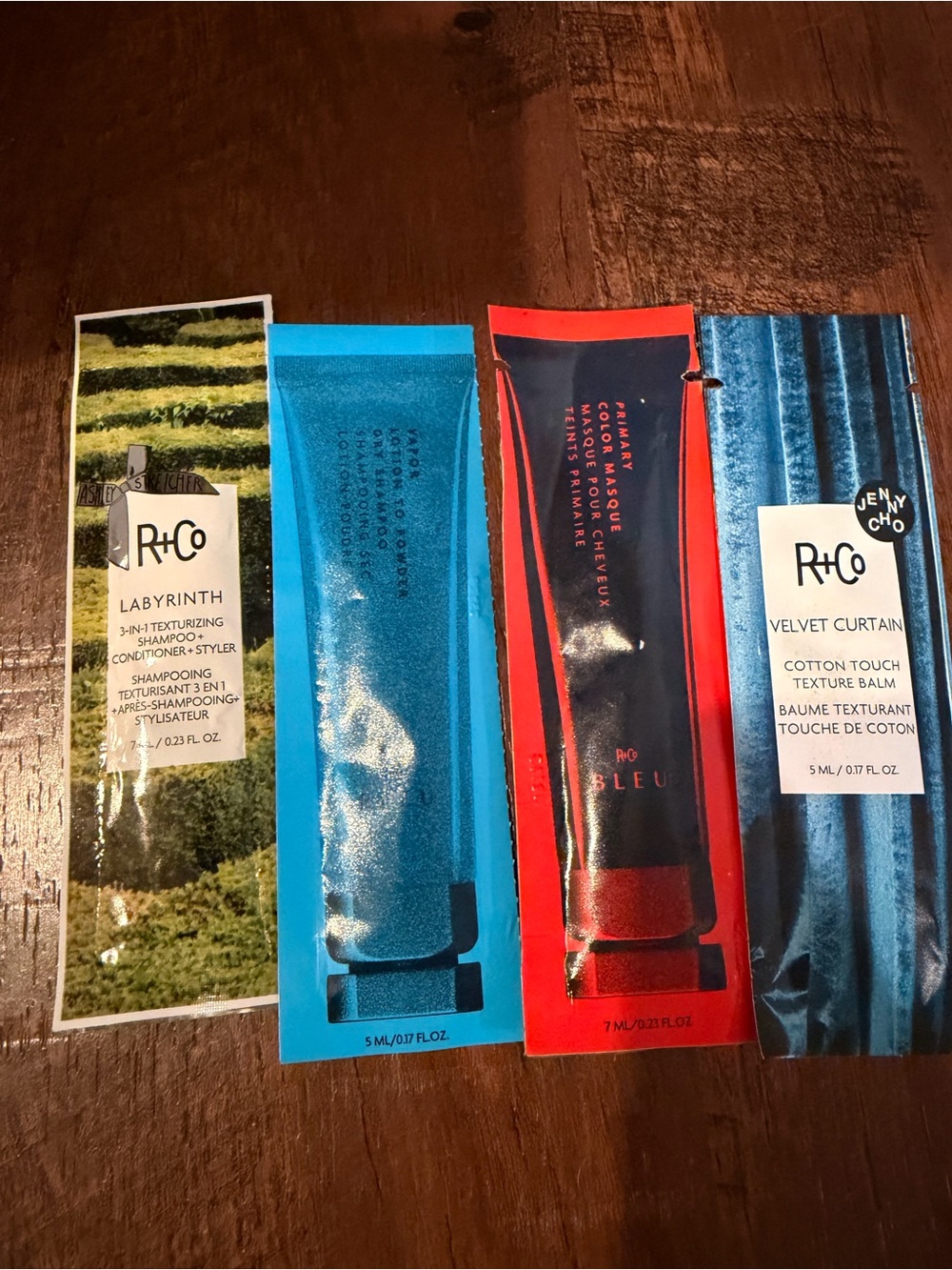 R+Co sample trial packs